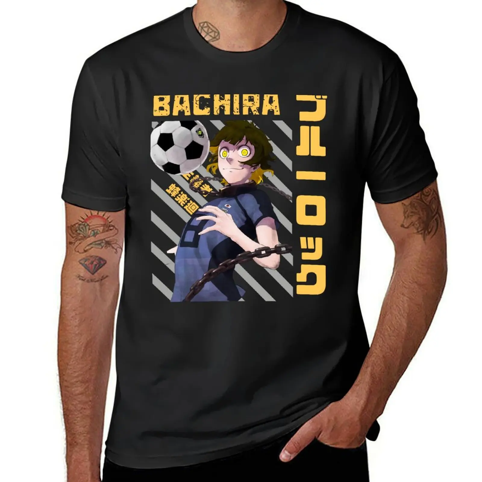 

BACHIRA MEGURU - BLUE LOCK T-Shirt customs design your own anime clothes plus size tops vintage clothes Men's t-shirts