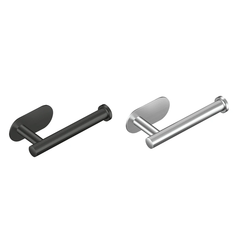 

2PCS Toilet Paper Holder Bathroom Kitchen Washroom Wall Mount 304 Stainless Steel Toilet Paper Holder Storage Rack
