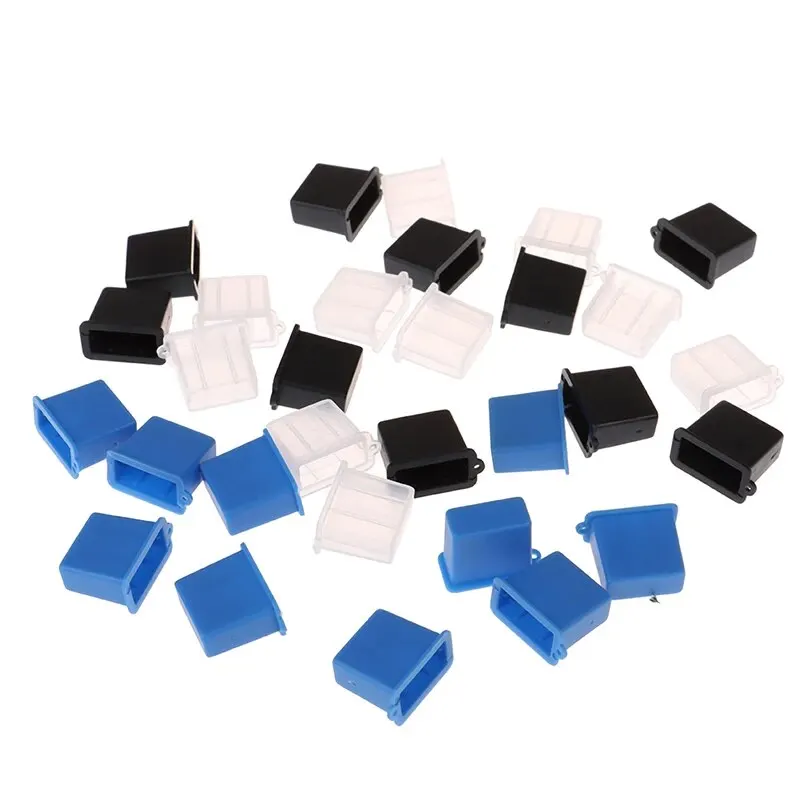 10Pcs New USB Type A Male Anti-Dust Plug Stopper Cap Cover Protector Data Line Protective Sleeve Dust — view 2