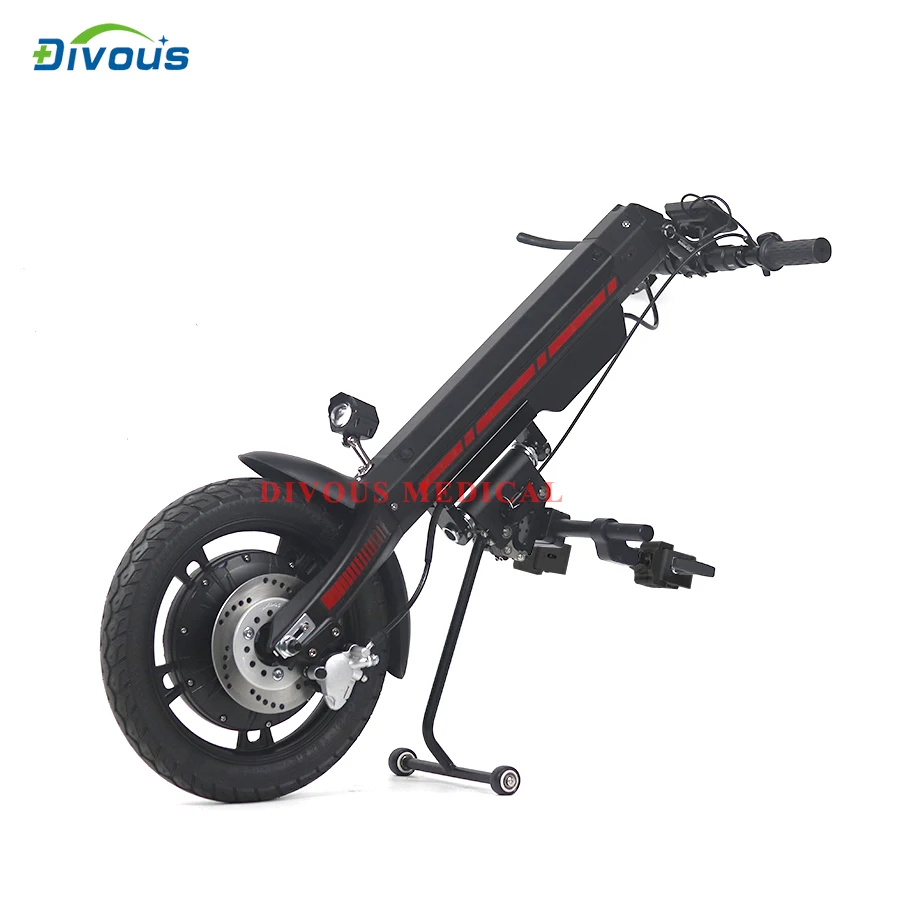Conhismotor48V800W Wheelchair Trailer Electric Handbike Handcycle Sport Wheelchair Attachment Hand Cycle New Product