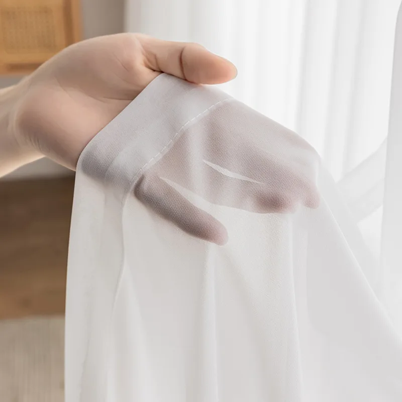 Tulle for Windows Chiffon Sheer Window Curtains Living Room Modern Simple Voile Bedroom Decoration Drapes sheer curtains