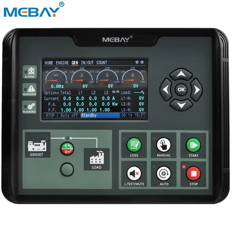 

Mebay 4.3 Inch Screen Generator Controller DC60DR