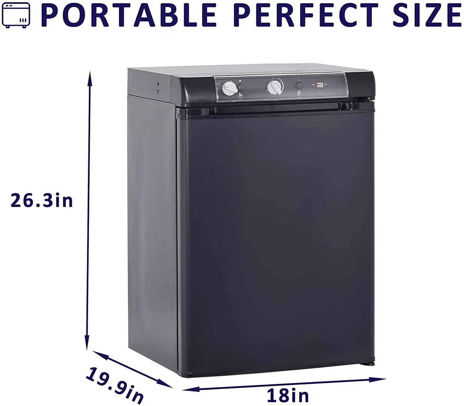 Smad Propane Gas Refrigerator 3-way 110v 12v 2.1 Cu.ft Lp Small Portable  Fridge For Country House Rv Truck Lpg Compact Black - Refrigerators -  AliExpress