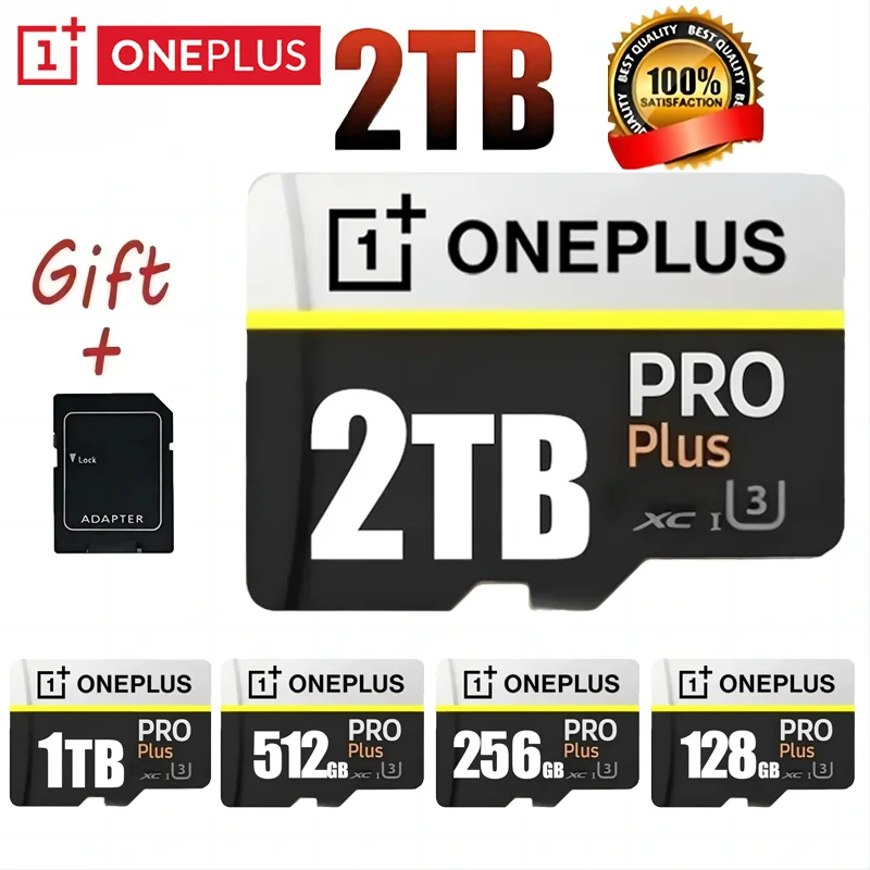 원플러스 2TB 고속 V30 A2 4K SD 카드 512GB 256GB 메모리 카드 1TB 마이크로 TF SD 어댑터 스마트폰/태블릿/PC 겸용