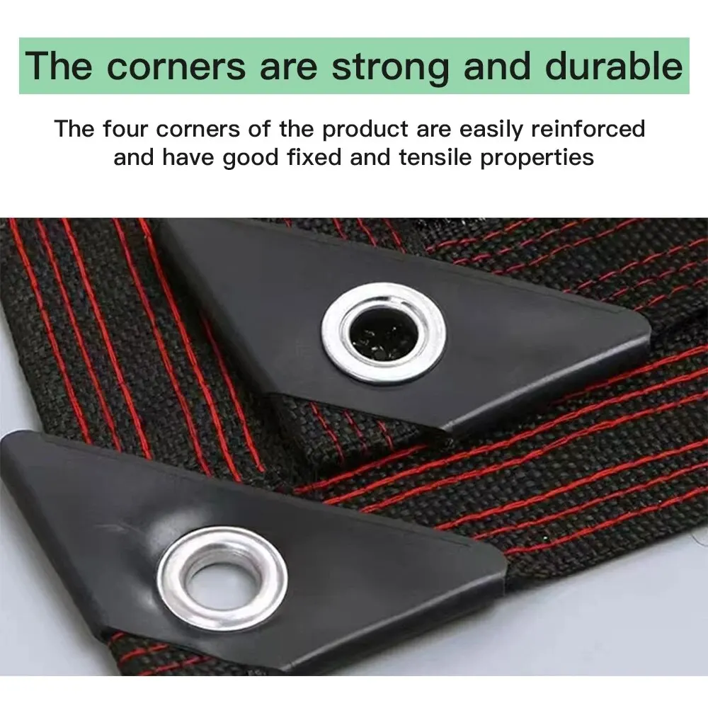 Sunshade Net 1 Piece Black Thickened Shading Net Encrypted Sun Protection Agricultural Summer Outdoor Insulation Net