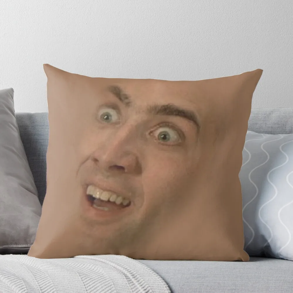 

Nicholas Cage Face Pattern Throw Pillow Covers For Sofas Sitting Cushion