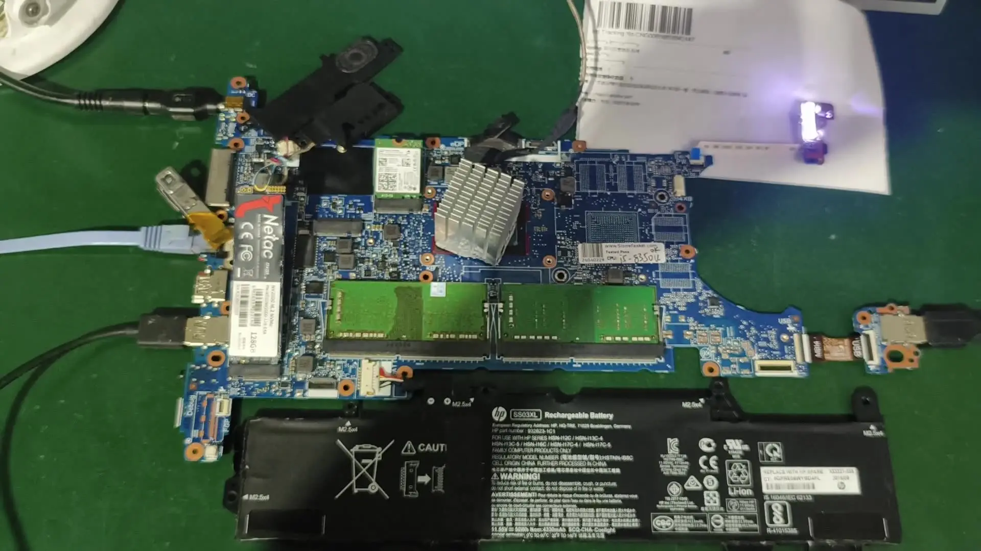 PCparts L15522-601 For HP EliteBook 840 850 G5 Laptop Motherboard