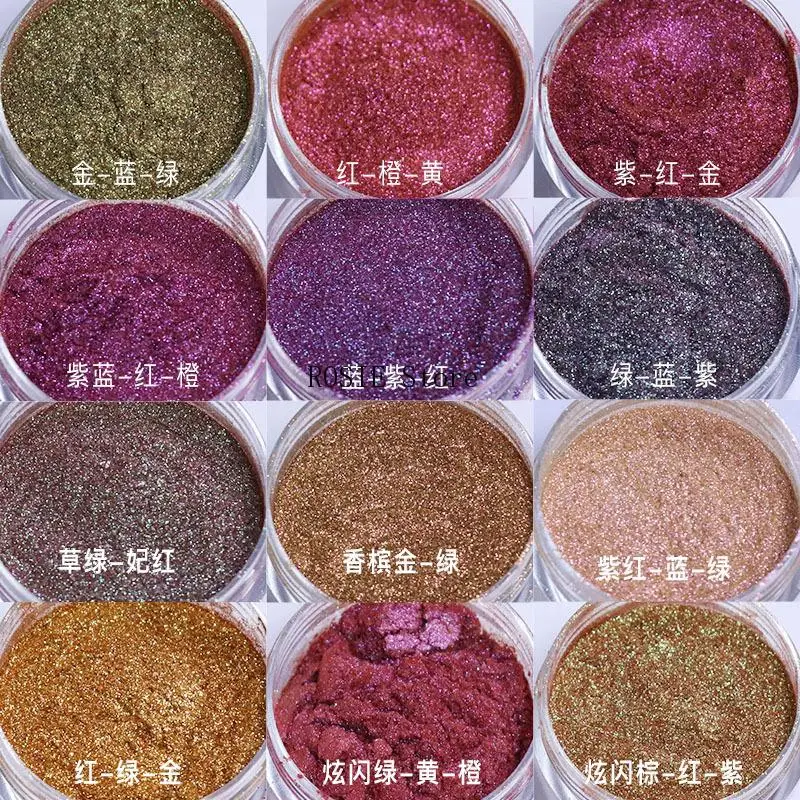 5g Mirror Chameleons Pigment Pearl Gloss Epoxy Resin Glitter Magic Dyed Powder Kit Resin Dye Jewelry Making Tools