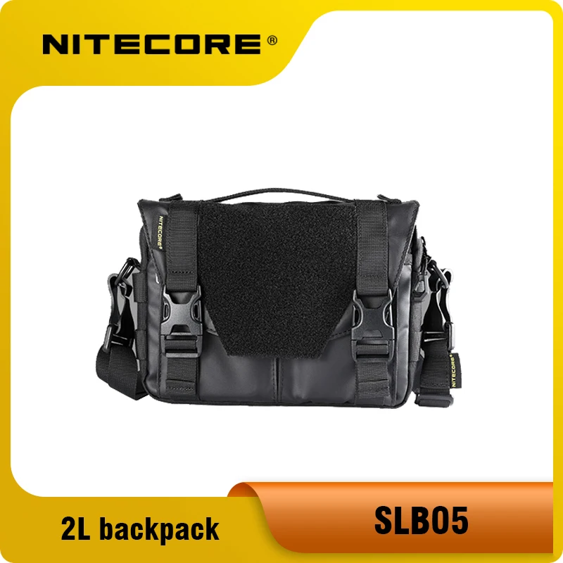 NITECORE 대용량 슬링 백, 핸드백, 방수, 600D 나일론 원단, SLB05, 2L