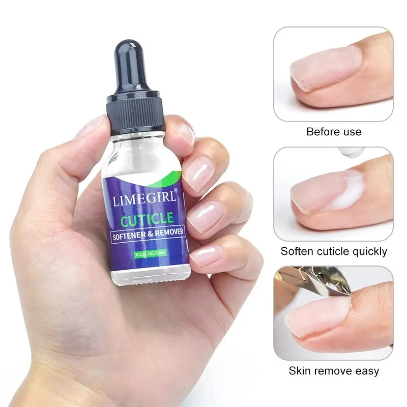Cuticle Remover 15ML Nail Soften Oil Cuticle Remover for Manicure Pedicure