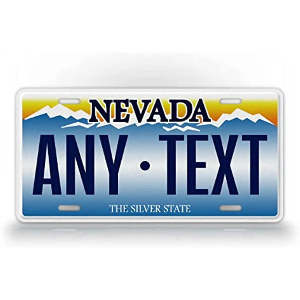 

Custom Text 2001-2015 Nevada License Plate Any Text Personalized NV Metal Auto Tag The Silver Wall Decoration Metal Wall Sign