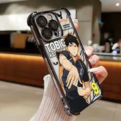Anime Haikyuu Shoyo Hinata Plating Anti-Fall Airbag Back Cover for Redmi K50 5G (DDB-263DD66315A1)
