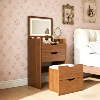 3-in-1 Lighted Vanity Desk 1