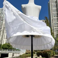Jupon court à volants style Lolita pour fille, jupe tutu bouffante blanche, demi-jupon bouffant, crinoline de bal, sous-jupe pour robe de mariée 6