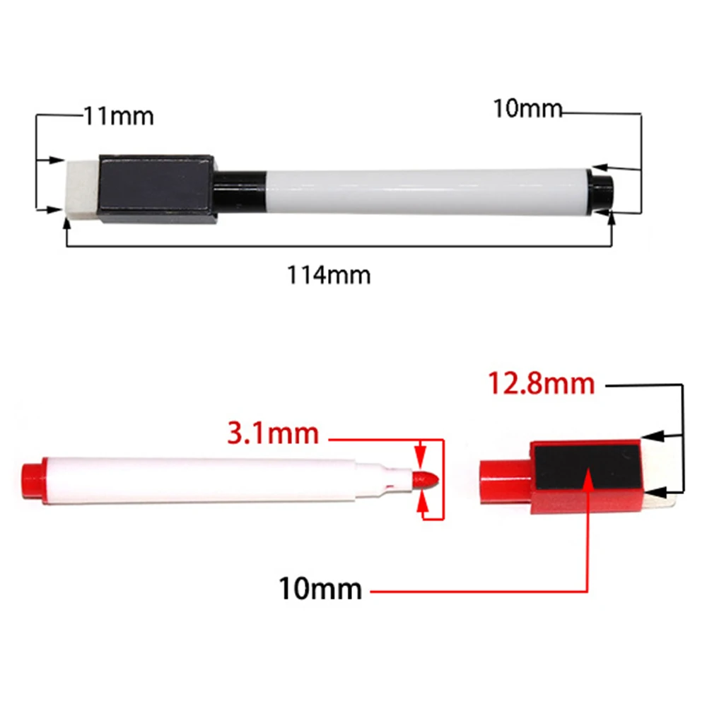 Markers Set Displayed on Whiteboard