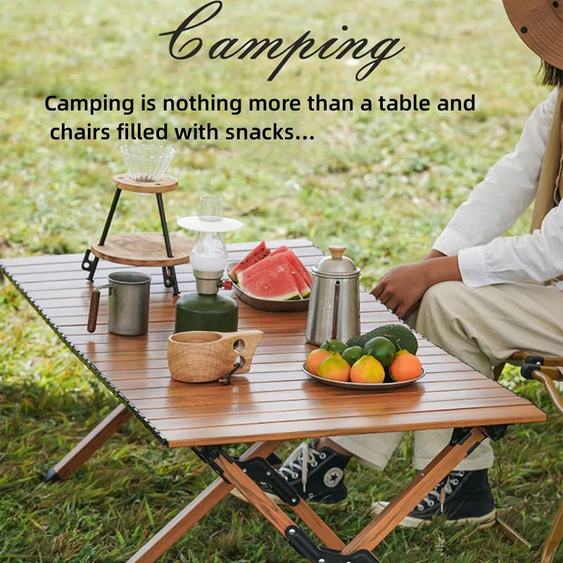 Tourist Folding Camping Table Outdoor Folding Table with Metal Camping  Picnic Convenient to Carry - AliExpress