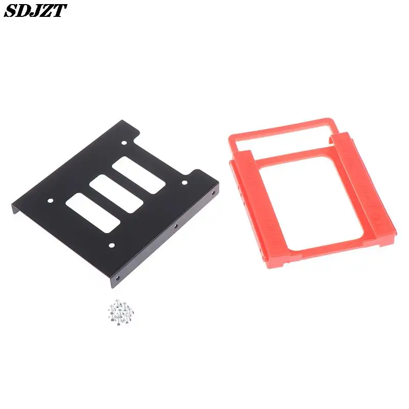 

Металлический Монтажный кронштейн для SSD HDD 2,5 дюйма до 3,5 дюйма, док-станция, винтовой держатель для жесткого диска, корпус для ПК, кронштейн для жесткого диска