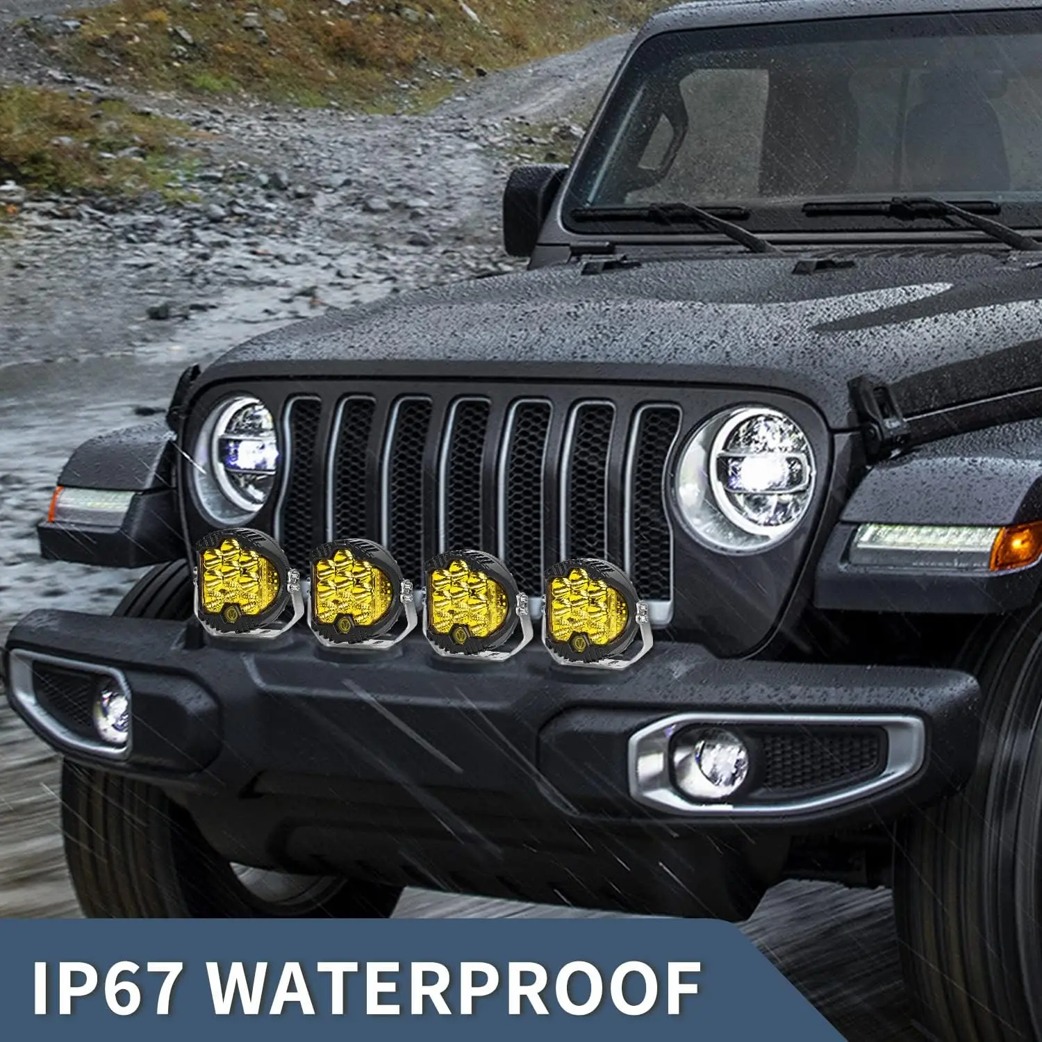 Side Shooter LED-Pods 2 Stück 58W 4000LM Offroad Spot-Flood-Kombi-Fahrlicht Nebelscheinwerfer | LED-Arbeitsscheinwerfer für Offroad-LKW, Auto, ATV – Detail 16