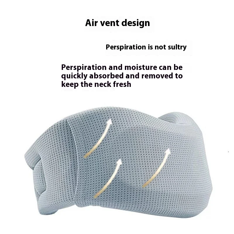Ice silk neck protector U-shaped pillow anti forward leaning and anti low head neck support tool office support