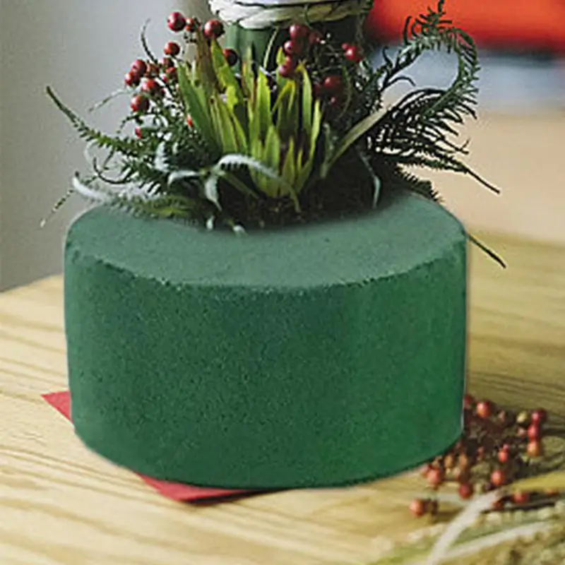 Green Flower Arrangement Mud Artificial Round Green Foam Blocks Water Absorbent Brick For Party Wedding Flower Arrangement 3