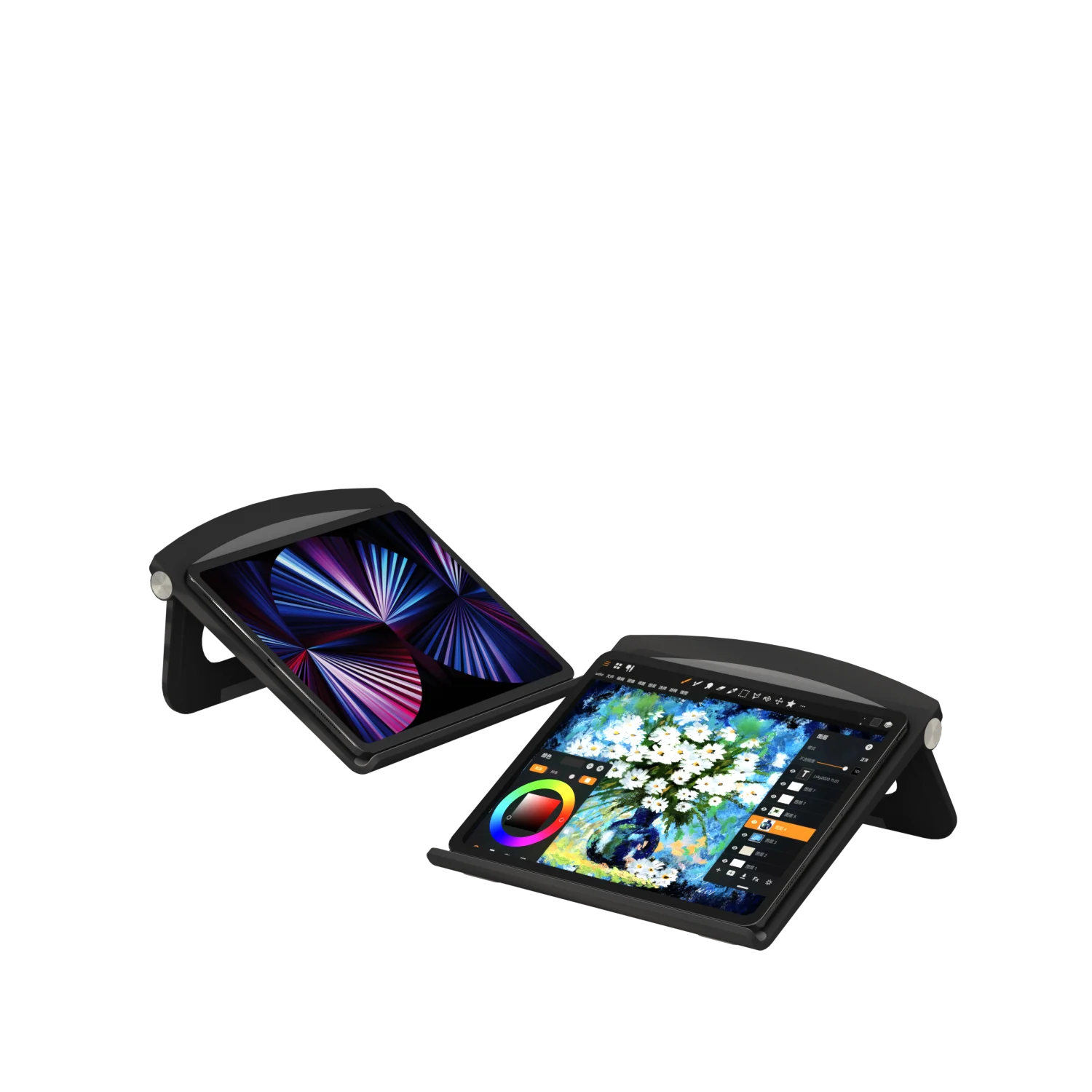 데스크탑 노트북 스탠드, 기숙사 또는 사무실용 휴대용 수직 거치대, 높이 조절 지원, 아이패드용 냉각 베이스