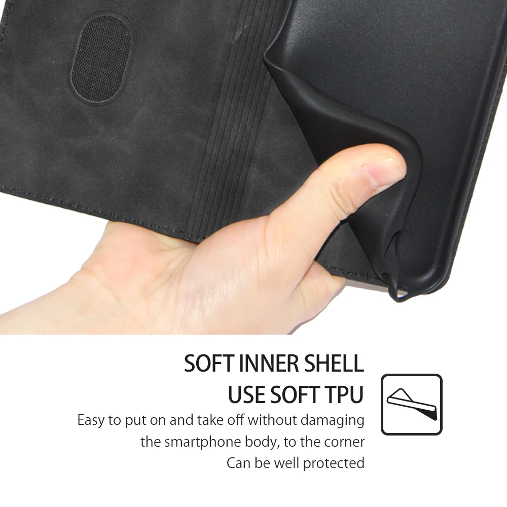 Premium PU Leather Wallet Flip Cover Phone Case – Professional Protection