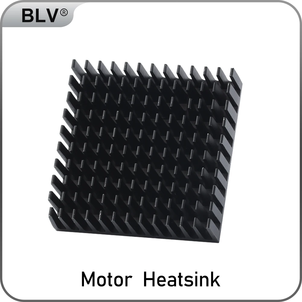 

BLV®Алюминиевый радиатор двигателя, совместимый с шаговым двигателем Nema17 40x40 мм, прочный клей для 3D-принтера ender 3 CR10