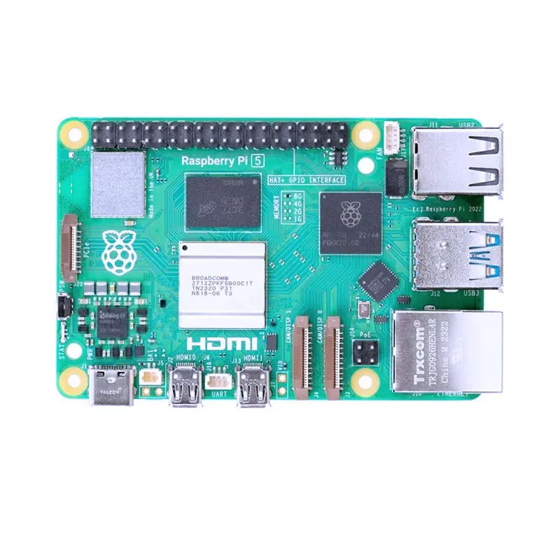 Oryginalny Raspberry Pi 5 4GB 8GB RAM zestaw opcjonalny wentylator obudowy PD 27W zasilacz RTC moduł dla RPI 5