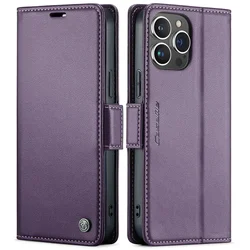 Premium Flip Leather Magnetic Wallet Phone Case with Card Holder - iPhone 7 P 8 Plus (PURPLE)