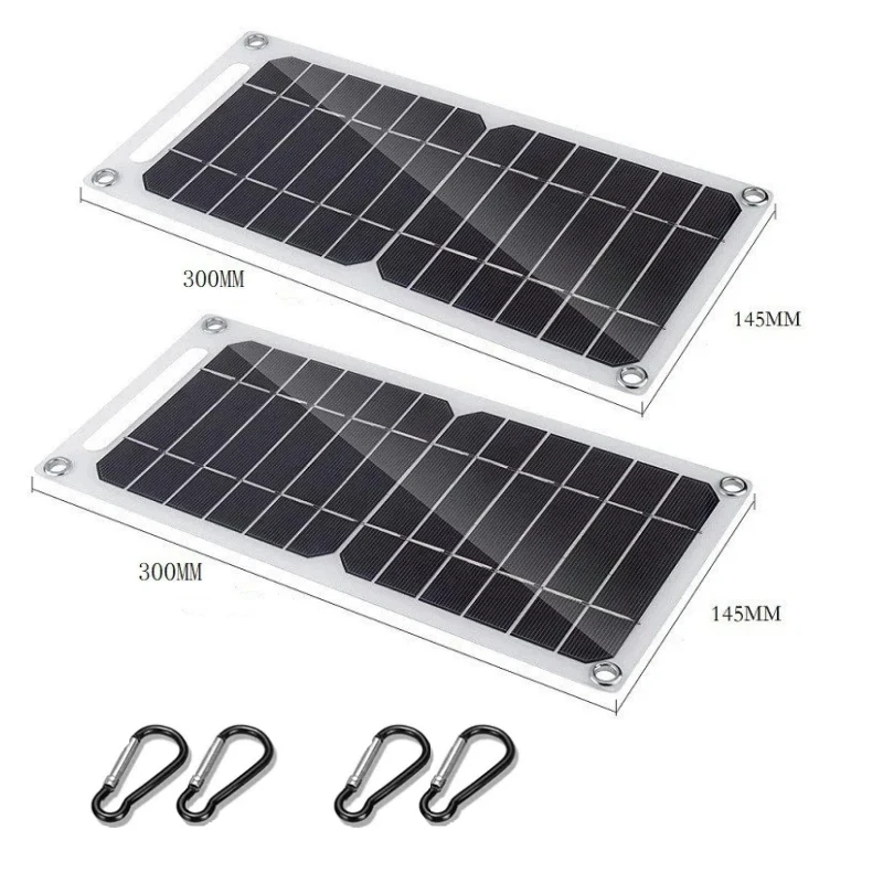 لوحة طاقة شمسية 5 فولت USB Type-C شحن مجموعة مرنة...