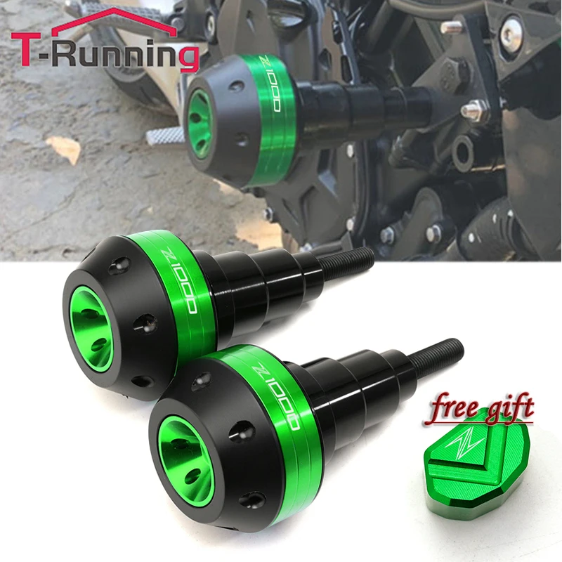 

Motorcycle Accessories For kawasaki Z1000 Z1000R Frame Sliders Falling Protector Guard Crash Switch Button Turn Signal Keycap
