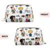 Large Capacity Characters Mafalda Cosmetic Bags Portable Leather Makeup Pouch Women Washbag Funny Lovely Toiletry Kit 2