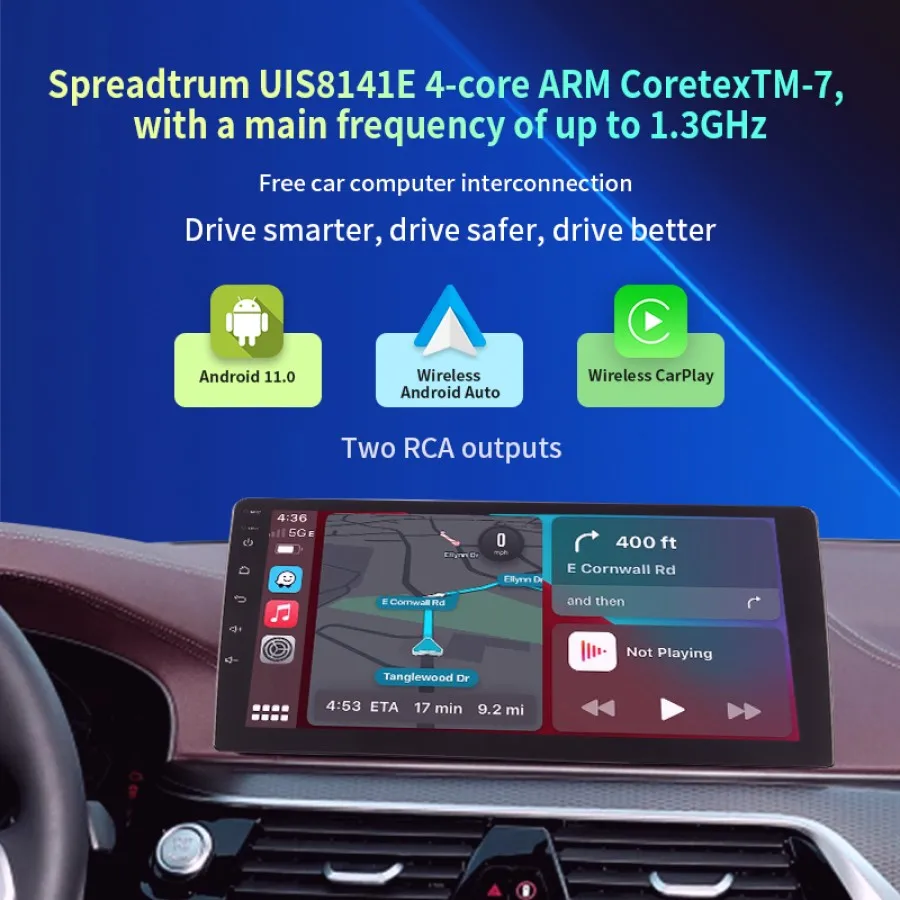 4core 2 Din Car Radio Android auto Carplay Android13 4G GPS Car Audio 7"/9"/10"WIFI BTIPS Automotive Multimedia Player for HONDA