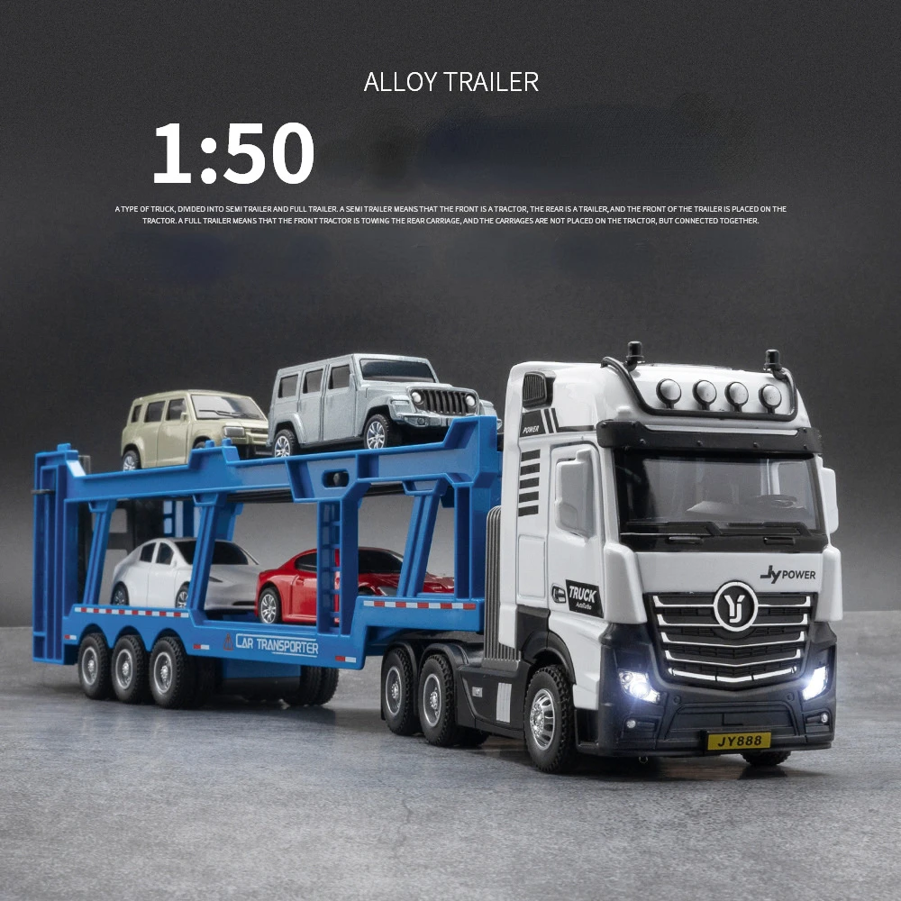 

1/50 Scale Alloy Engineering Diecast Set Toys Vehicles Tank Excavator Transporter Truck Model Pull Back Car Toys for Kids