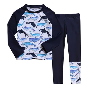 Toddler Boy Dinosaur Toddler Boys Swimsuit Kids Surf Bathing Suit Long Sleeve Swim Shirts Long Pants Two Swimsuit Girl Toddler 2