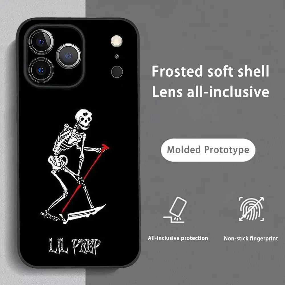 Lil Peep Hell Boy Black Frosted Soft Phone Case