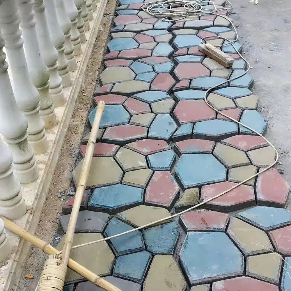 Description Picture 5 of itemDIY Path Maker Paver Molds Stone Brick Concrete Mold Concrete Cement Walk Garden Path Paving Paver Reusable Patio Molds Paviment