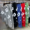 Fashion Top Quality New Men's Women's Same Foam Printing Pure Cotton Comfortable Hooded Sweater with Trousers Set 2