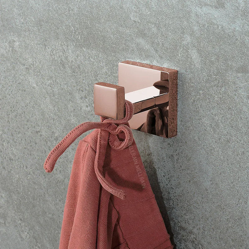 Shiny Polished Rose Gold Bathroom Hardware Accessories Towel Rack Toilet Paper Holder Towel Rail Bar Bathroom Robe Hook bathroom hardware set bathroom hardware accessories