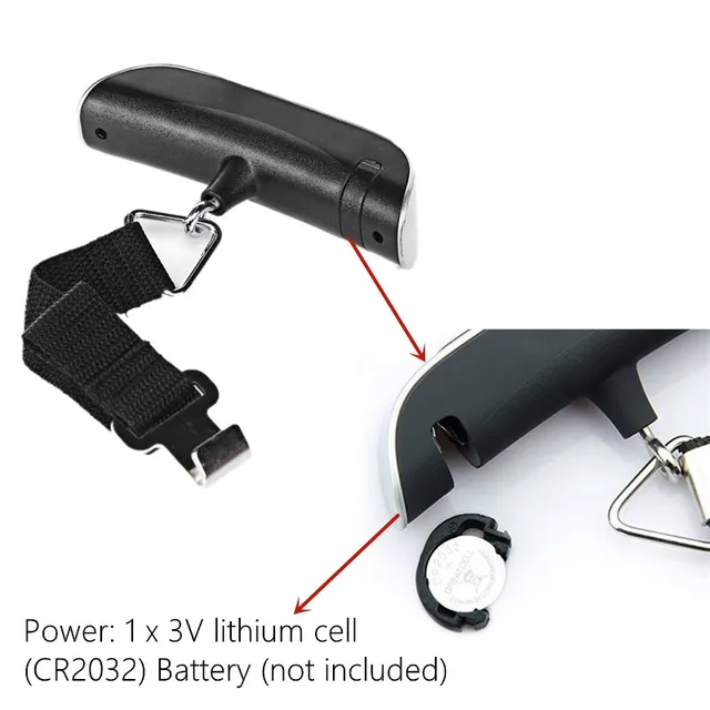 50kg Portable Hanging Scale Electronic Hand Luggage Scale Digital Display Suitcase 110lb Travel Baggage Bag Weighing Tools 6