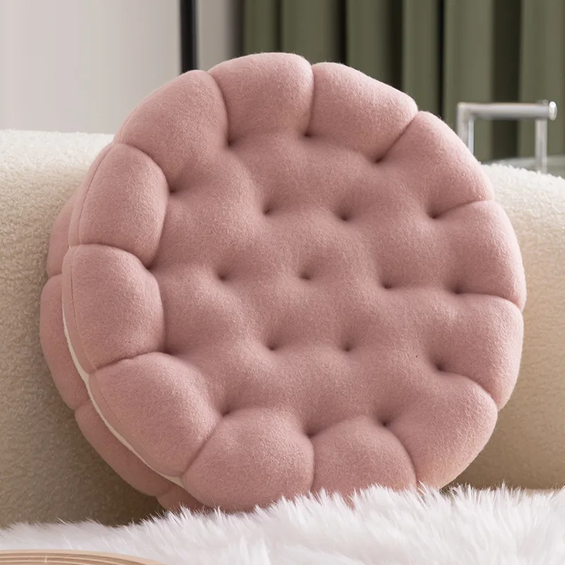 1pc   New Cookie Pillow Fashion Sandwich Creative Cute Sofa Cushion Office Nap Pillow Soft and Comfortable 6