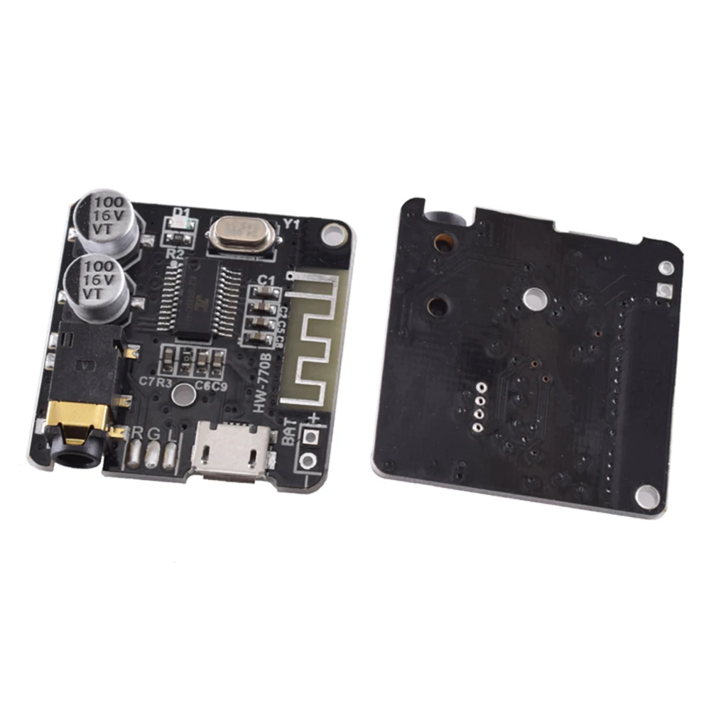 1-20pcs Audio Receiver Board Bluetooth 5.0 MP3 Lossless Decoder Board 3.7-5V AUX Type-C Wireless Stereo Music Module for DIY Kit