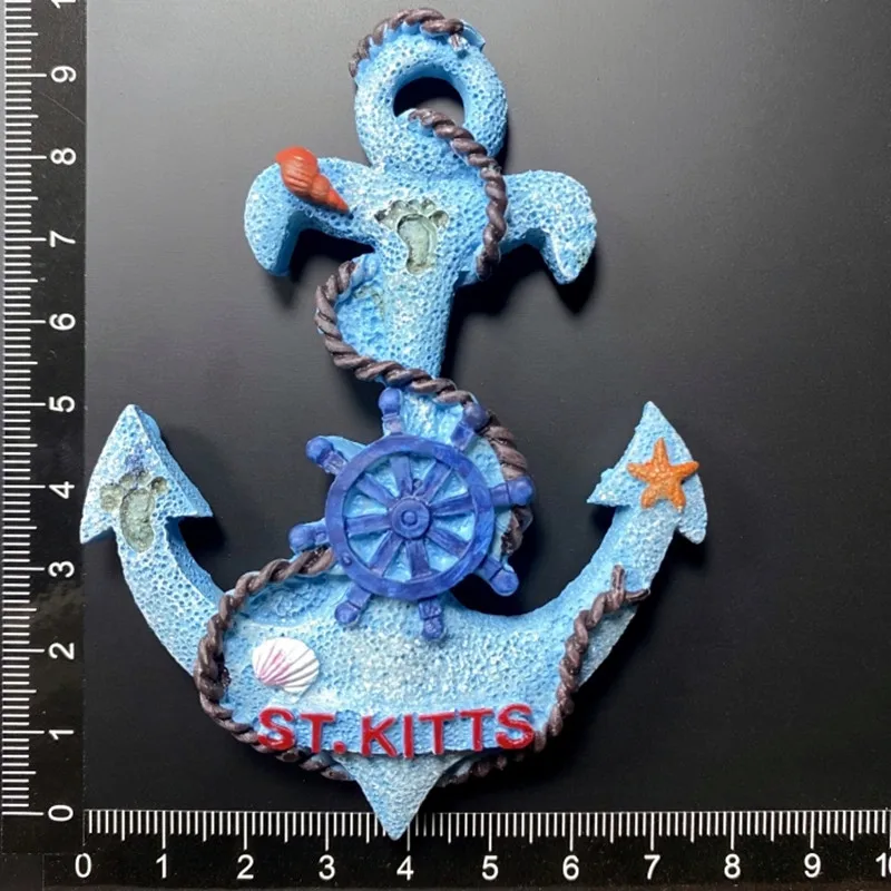 North America SAINT KITTS Fridge Magnets Tourism Souvenir Refrigerator Magnetic Sticker Collection Handicraft Gift