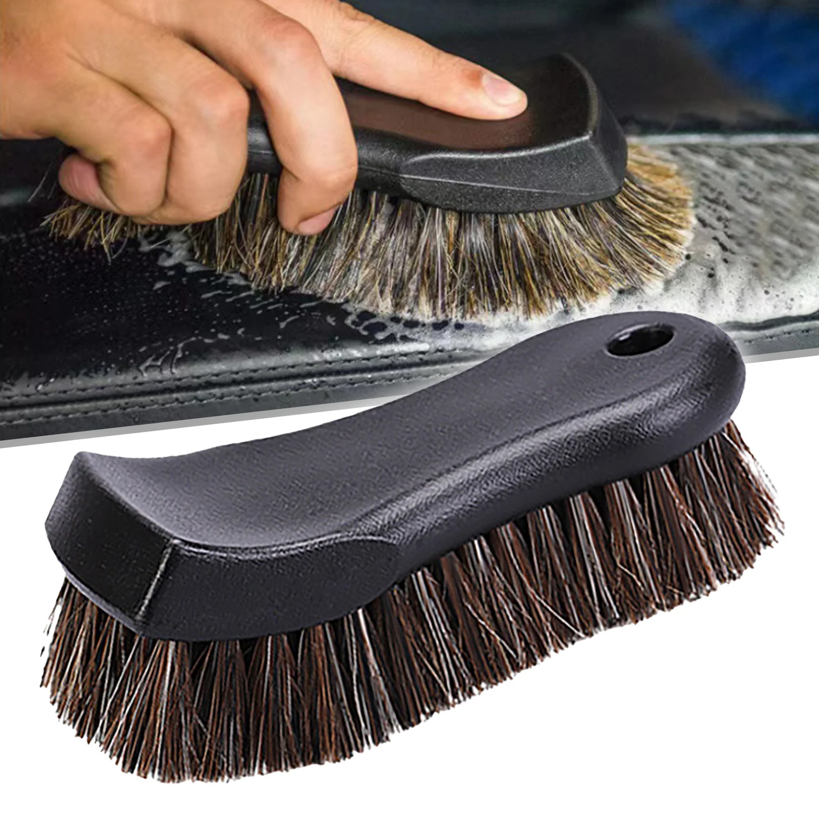 Soft Horsehair Leather Cleaning Brush Genuine Horsehair Detailing Brush Car  Interior Detailing Tool For Car Cleaning And Washing - AliExpress