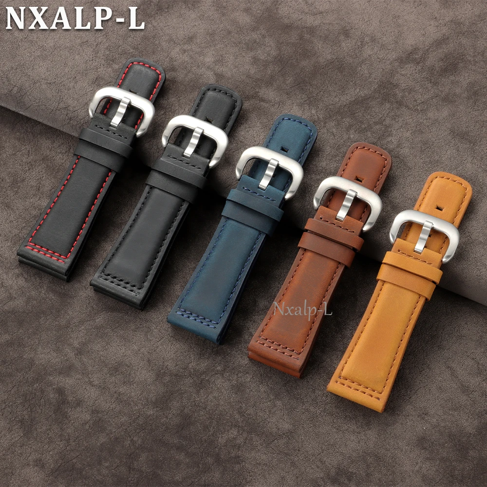 Premium Crazy Horse Leather Wristband - Matte Cowhide 28mm Men's Accessory