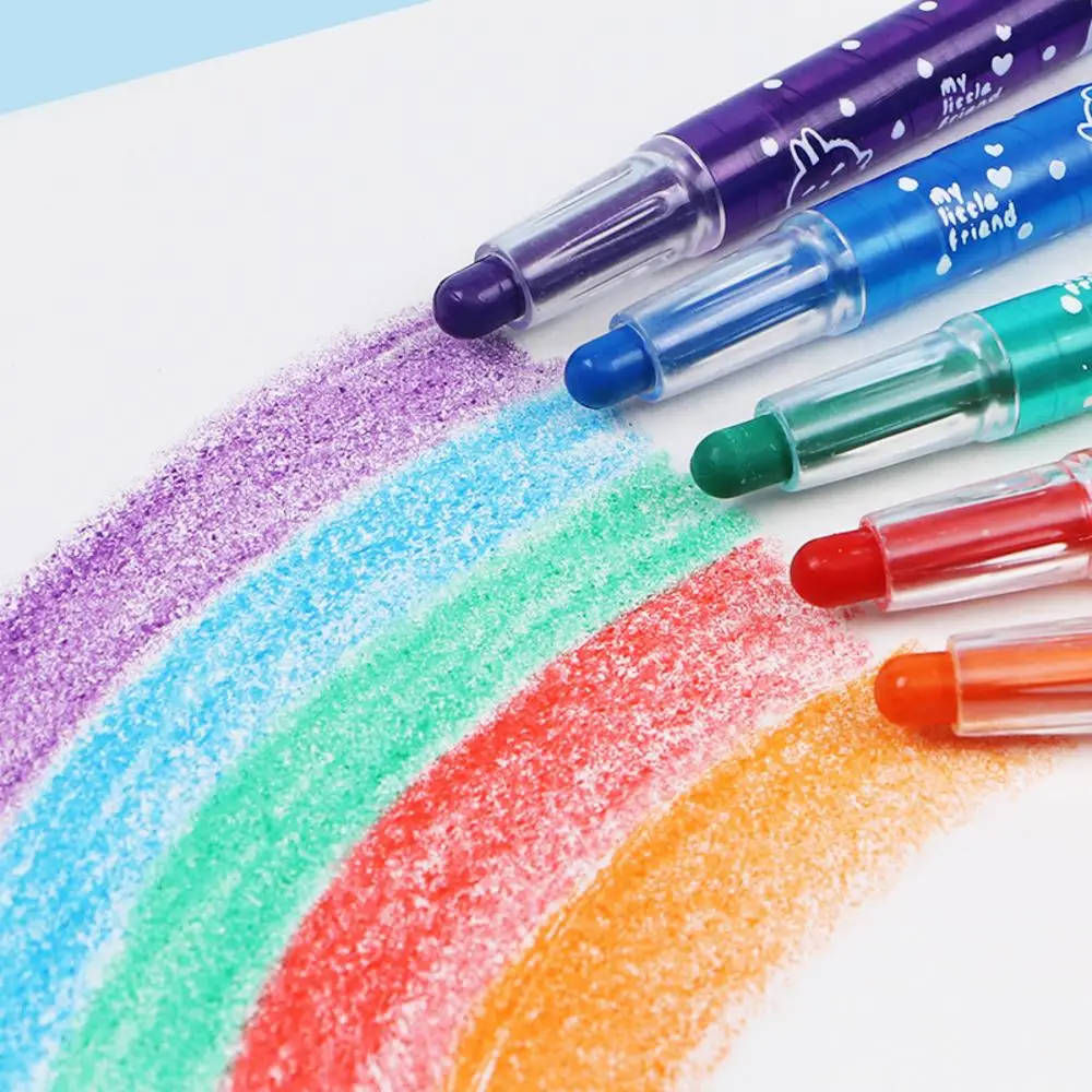 New Rabbit Rotating Crayon Children's Kindergarten Painting Brush Brush Multi-color Set