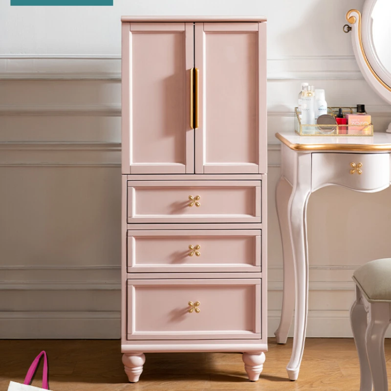 

Storage cabinet, bedroom solid wood jewelry, clamshell vanity, minimalist chest of drawers, integrated dresser