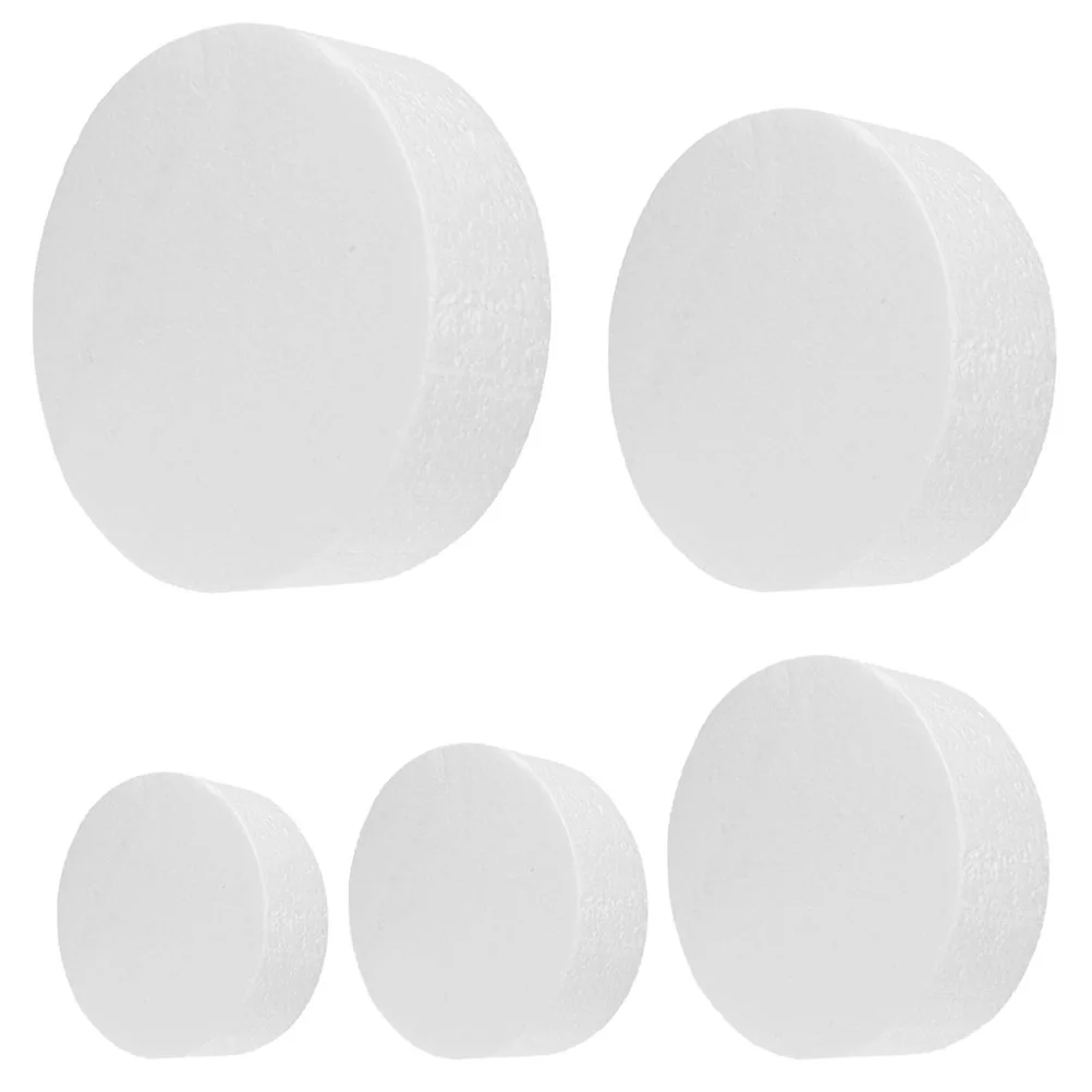 

5 Pcs Foam Cake Model Dummy Foams Ornament Prosthesis Painting Tool Photography Prop Fake