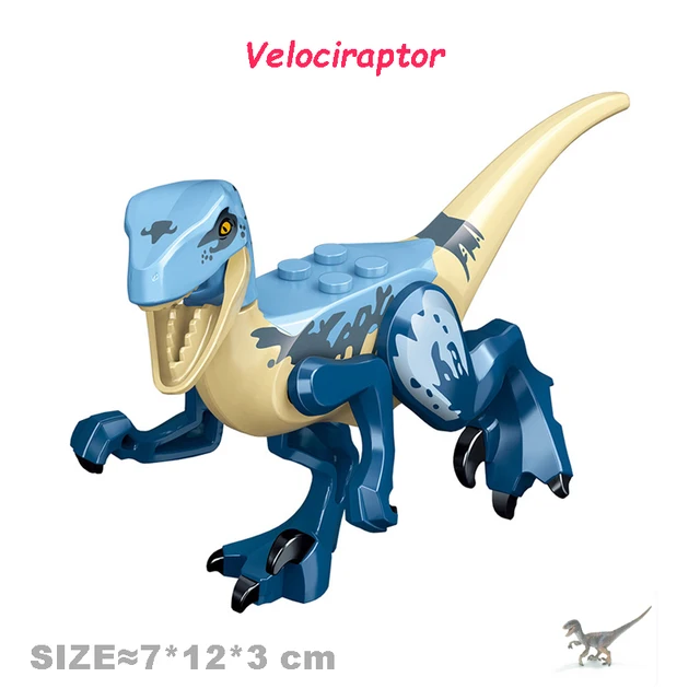Jurassic World Dinosaurs Velociraptor Triceratops Indominus T-Rex Model Assemble Educational Building Blocks Toys For Kids Gifts 6