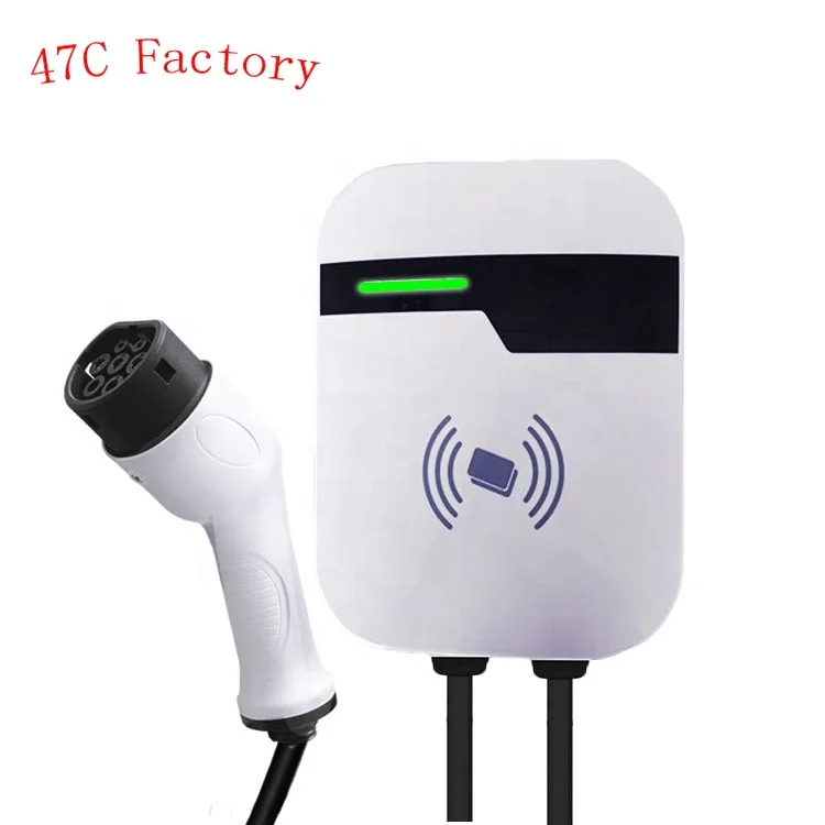 

BC AC Wallbox домашний электрический автомобиль 32 а 7 кВт EV зарядное устройство тип 2 Быстрая зарядка свая E V зарядная станция